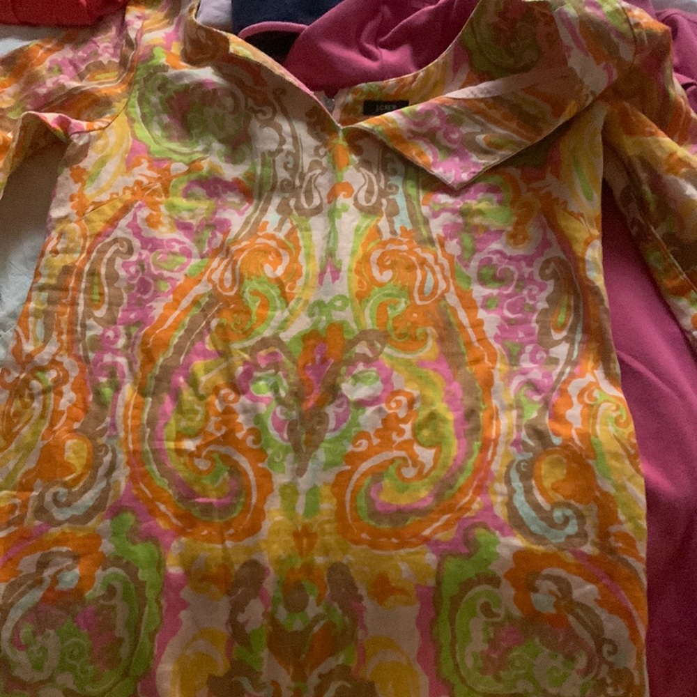 J. Crew Antonia Linen Shift Dress